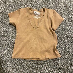 big bud press ribbed tee tan - many colors - size small